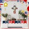 4th of July Patriotic Wooden Cross Door Hanger, Rustic American Flag Plaque for Front Porch, Wall, Outdoor Farmhouse & Memorial Day Decorations